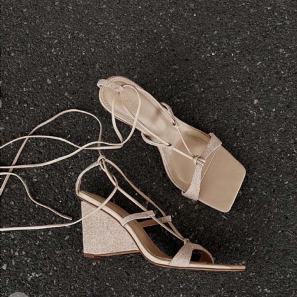 NA-KD Canvas Wedge Heel